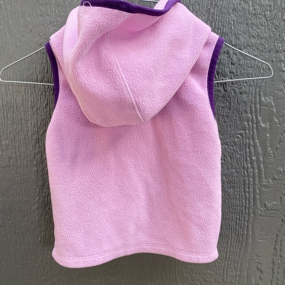 Girls carhartt pink hooded fleece vest polyester 18 mo - Picture 5 of 5